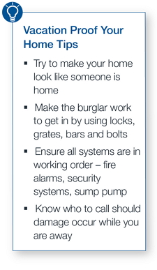 Vacation Proof Your Home Tips